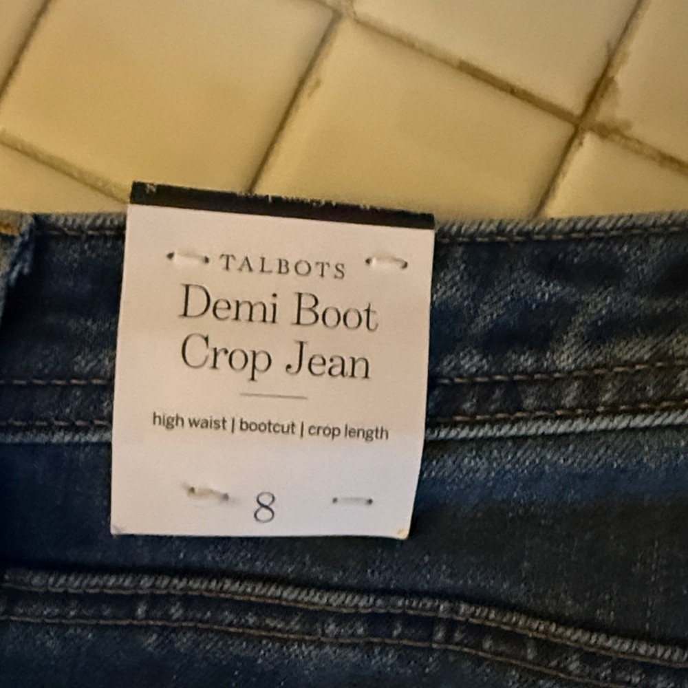 Talbots Demi Boot Crop in Maria Wash. NWT. Retail 109 - Picture 7 of 13